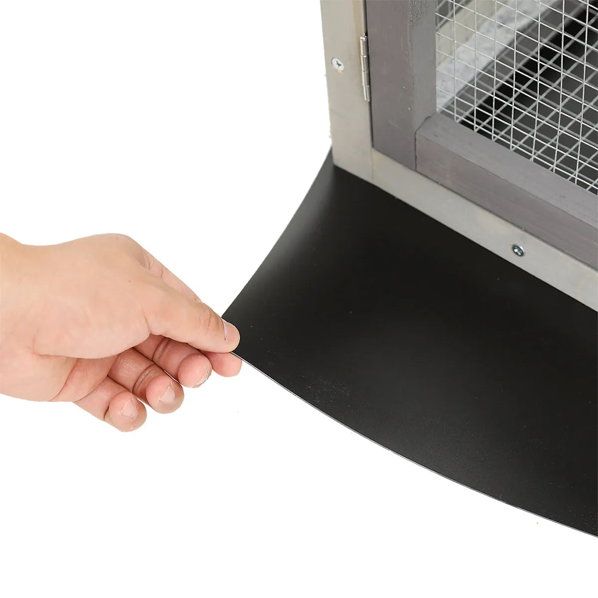Rabbit Hutch Indoor and Outdoor Rabbit Removable Bottom Wire Mesh