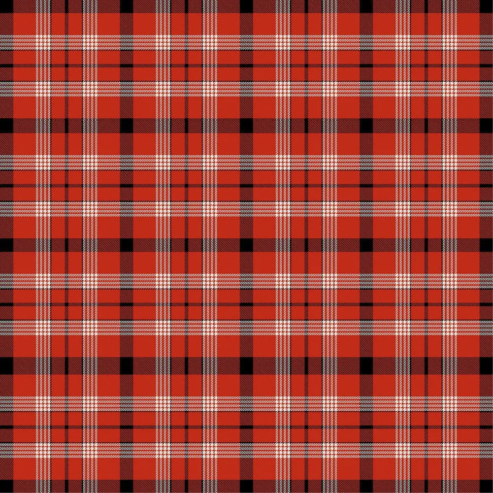 Red Plaid Adhesive Vinyl Sheet