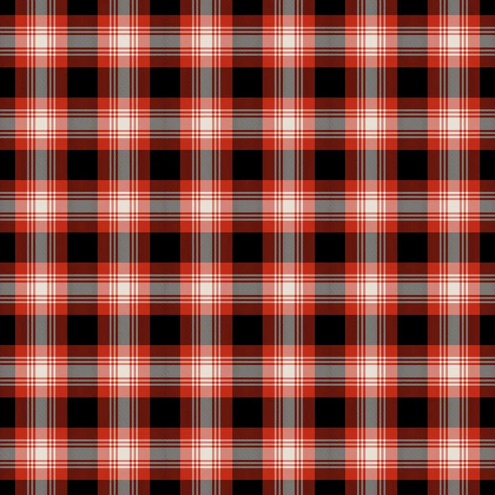 Red Plaid Heat Transfer Vinyl Sheet
