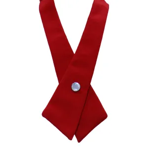 Red Solid Criss-Cross Tie