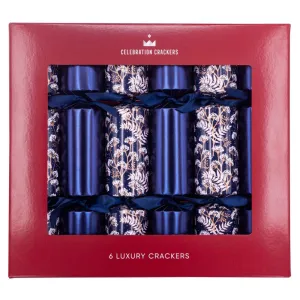 Regency Luxury Crackers - Navy Floral (Set of 6)