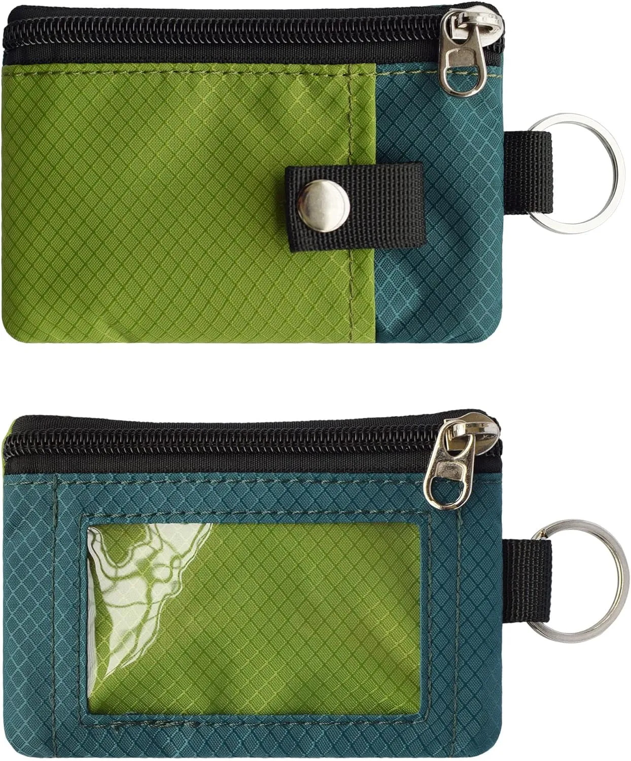 RFID Blocking Waterproof Zip Travel Wallet with Lanyard Keychain