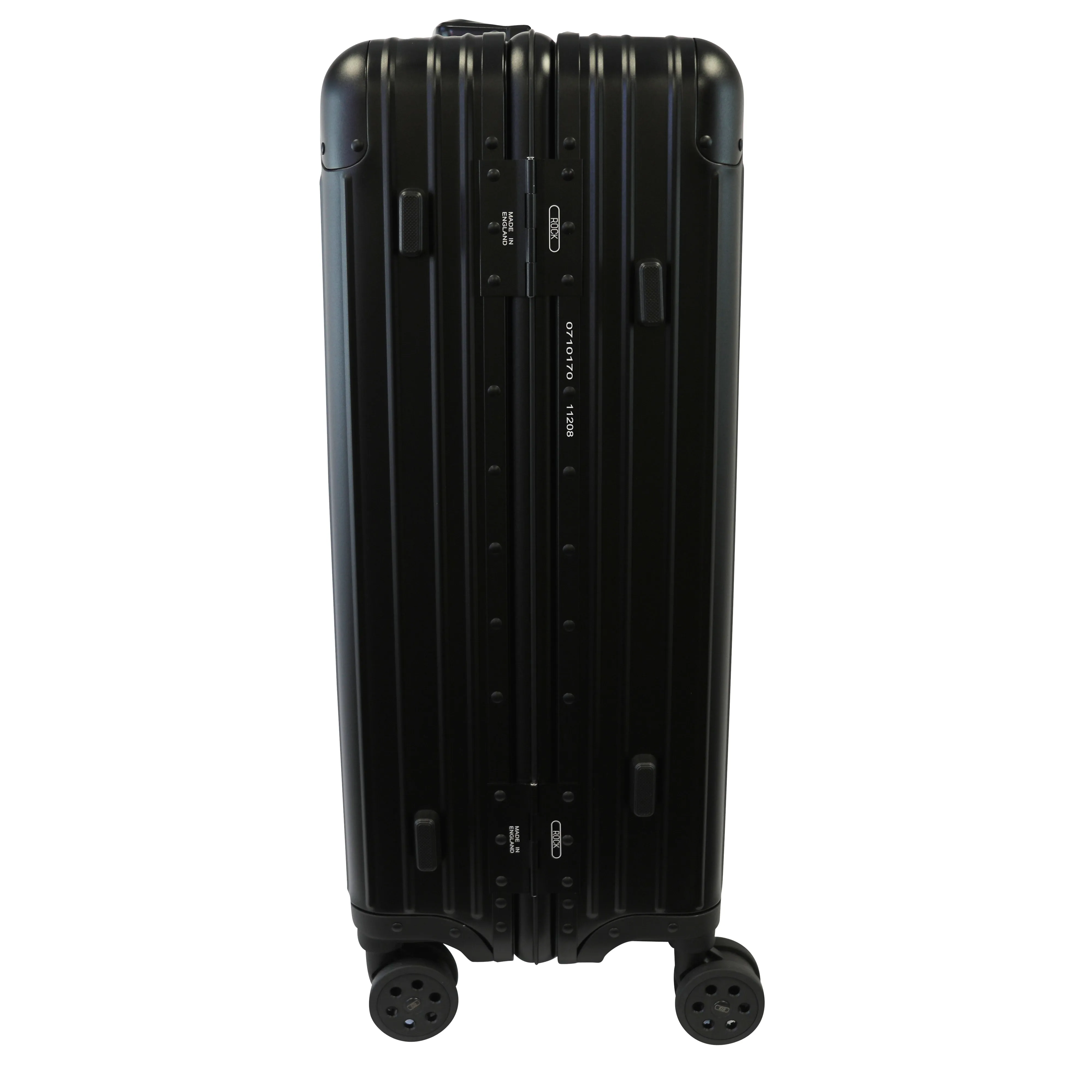 Rock Aluminium Travel Suitcase (20 Inch Black)
