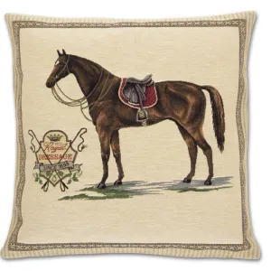 Royal Dressage Tapestry Pillow