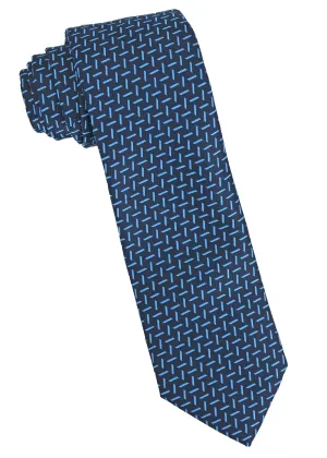 Save The Ocean Herringbone Basket Weave Sustainable Tie