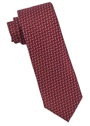 Save The Ocean Herringbone Basket Weave Sustainable Tie