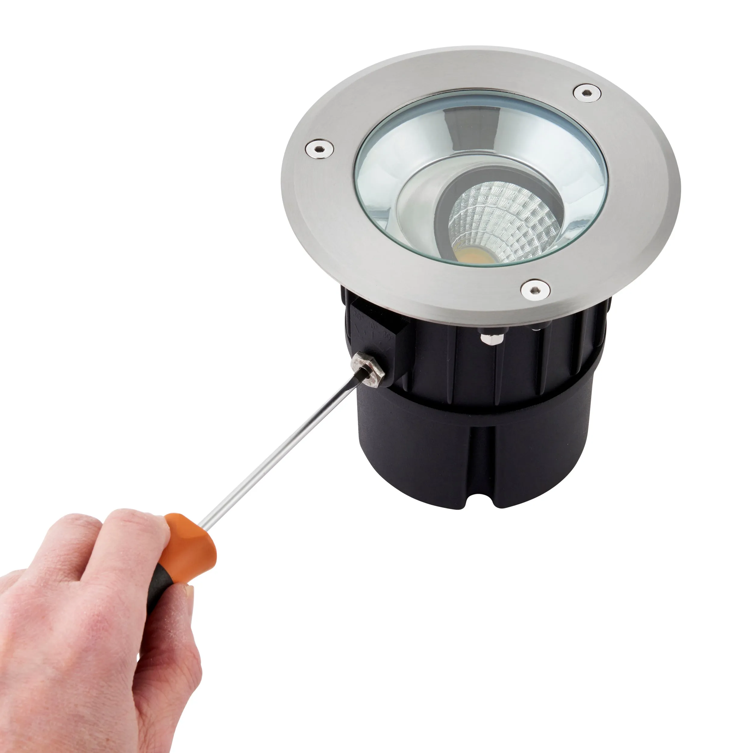 Saxby 90963 Hoxton IP67 13W Brushed stainless steel & clear glass 13W LED module (COB) Cool White
