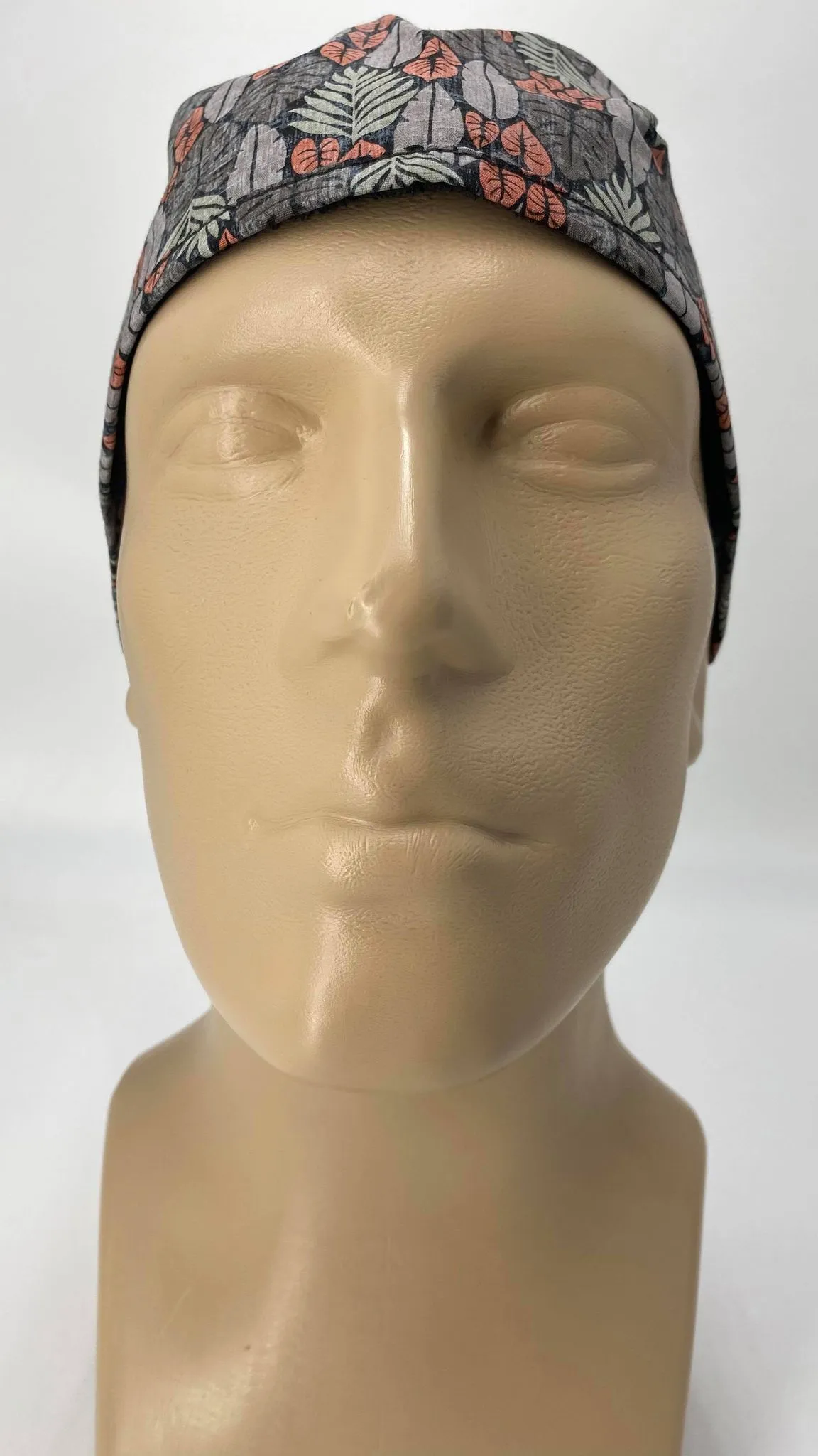 Scrub Cap Medical Surgeon Head Cover Surgical Hat Nurse Nursing Operating Room, Gray Feathers