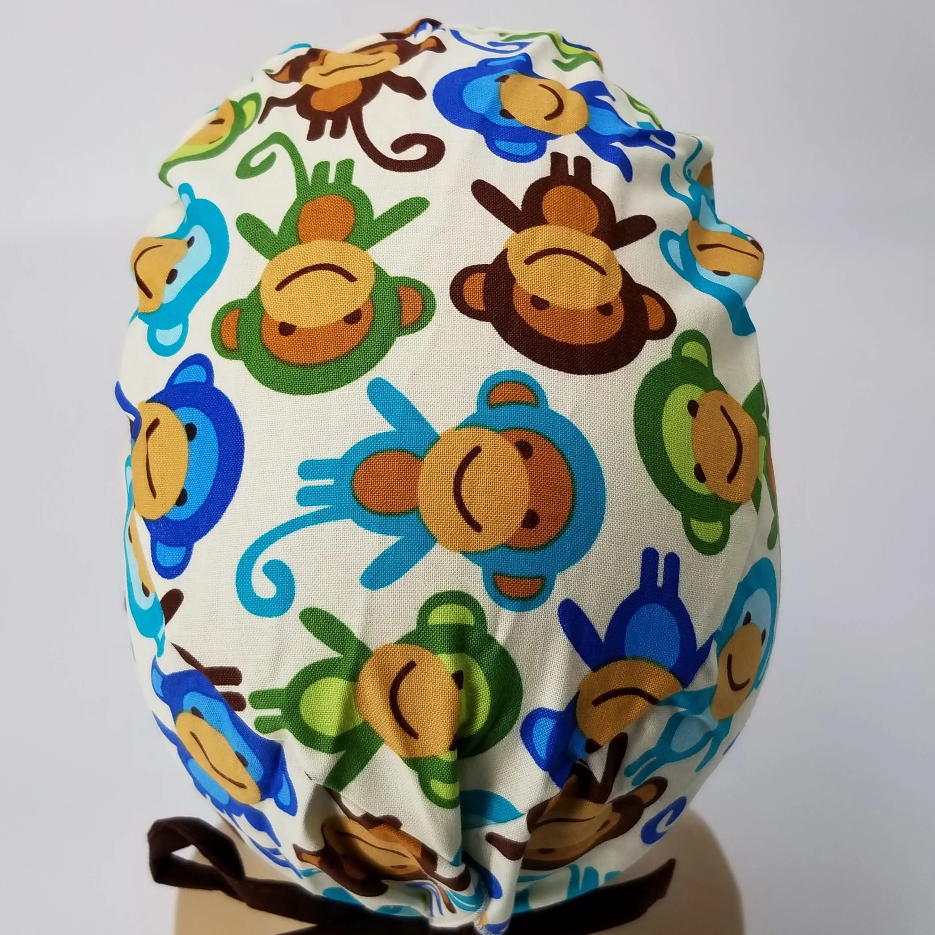 Scrub Cap Medical Surgeon Head Cover Surgical Hat Nurse Nursing Operating Room, Monkeys