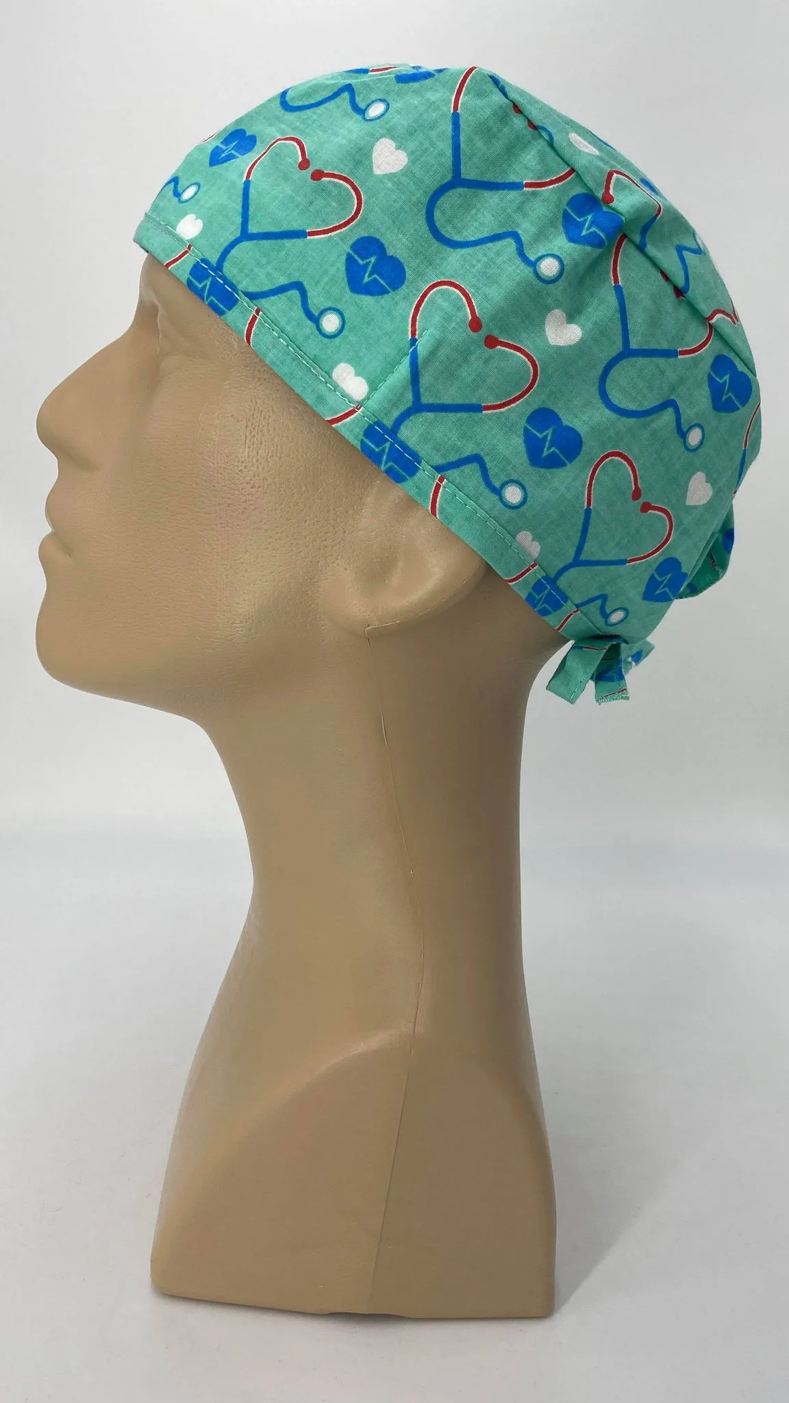 Scrub Cap Medical Surgeon Head Cover Surgical Hat Nurse Nursing Operating Room, Teal
