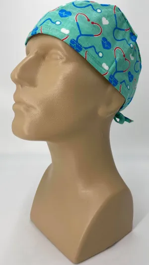 Scrub Cap Medical Surgeon Head Cover Surgical Hat Nurse Nursing Operating Room, Teal