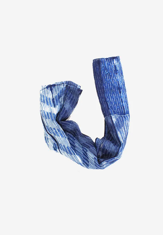 Silk Shibori  Indigo Tale