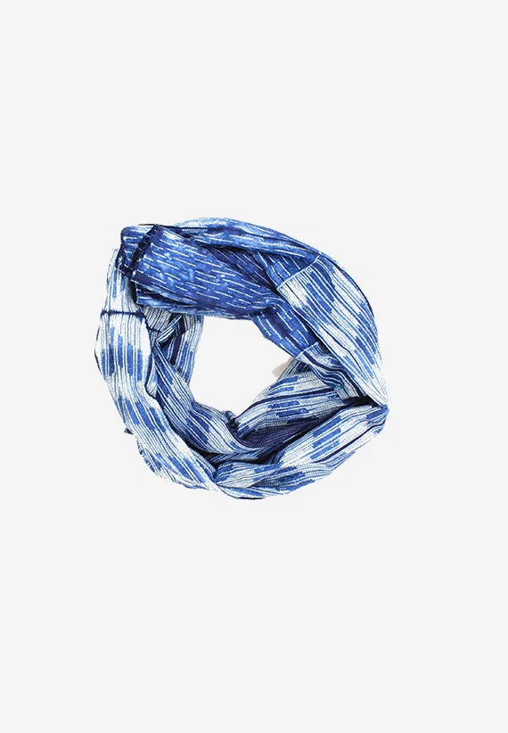 Silk Shibori  Indigo Tale