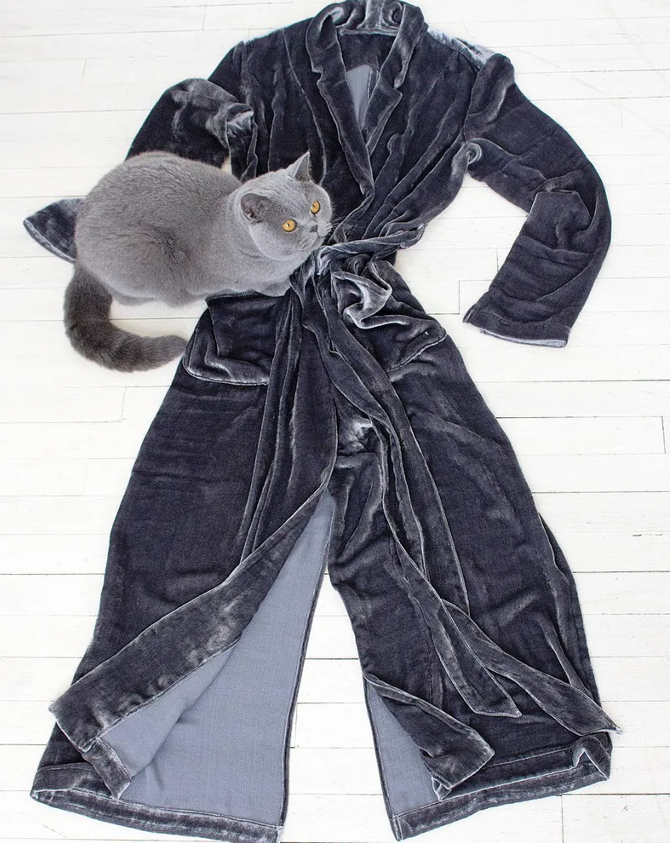 Silk Velvet Duster