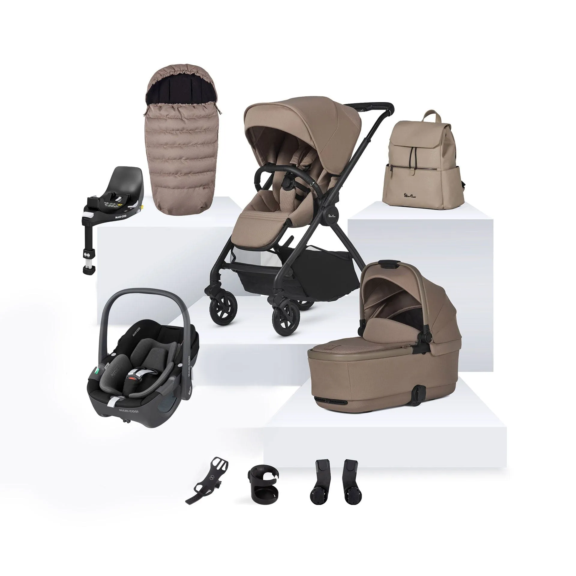 Silver Cross Dune 2 Maxi-Cosi Travel System- Mocha