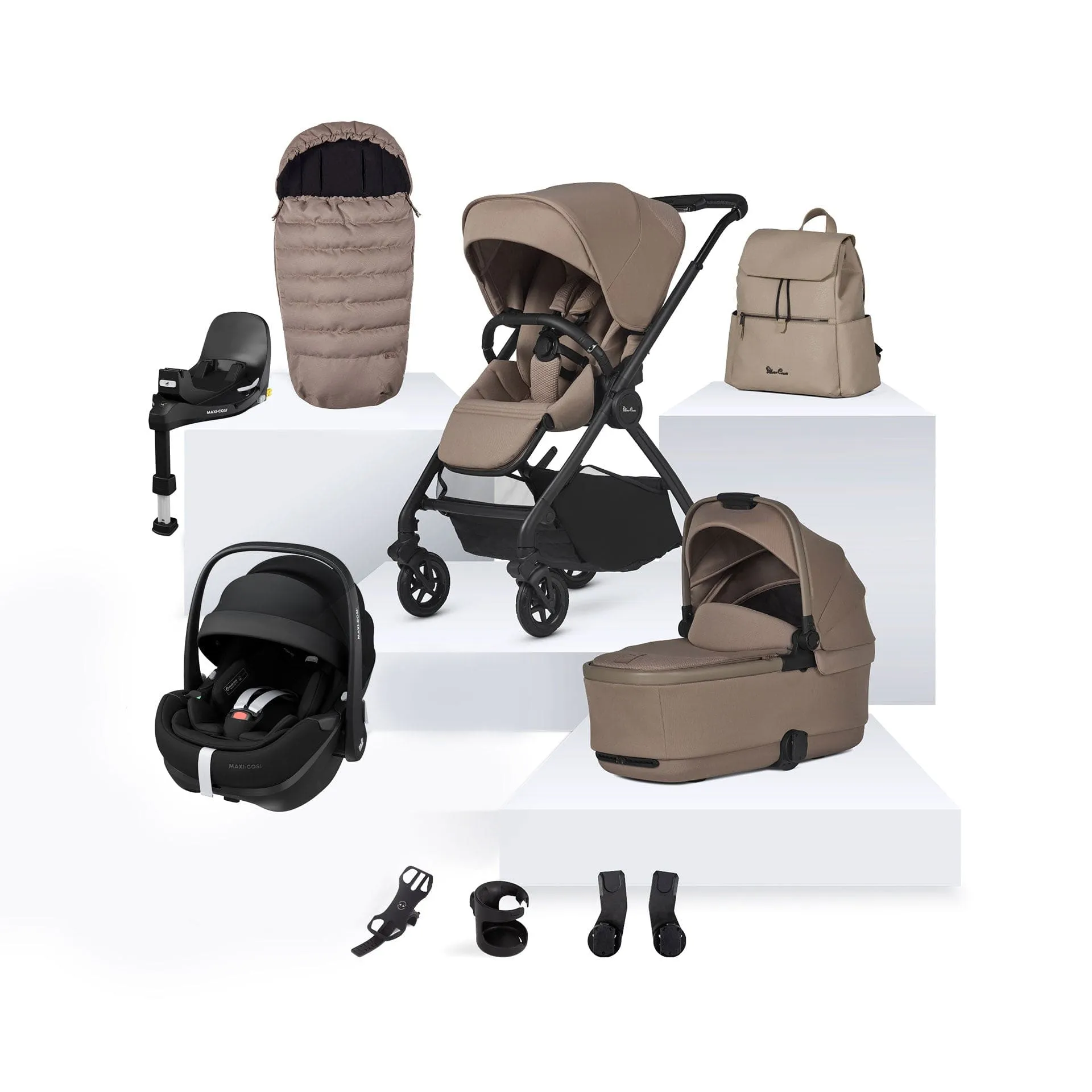 Silver Cross Dune 2 Maxi-Cosi Travel System- Mocha