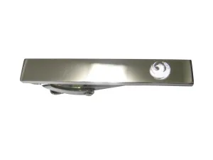 Silver Toned Etched Sleek Rising Phoenix Skinny Tie Clip