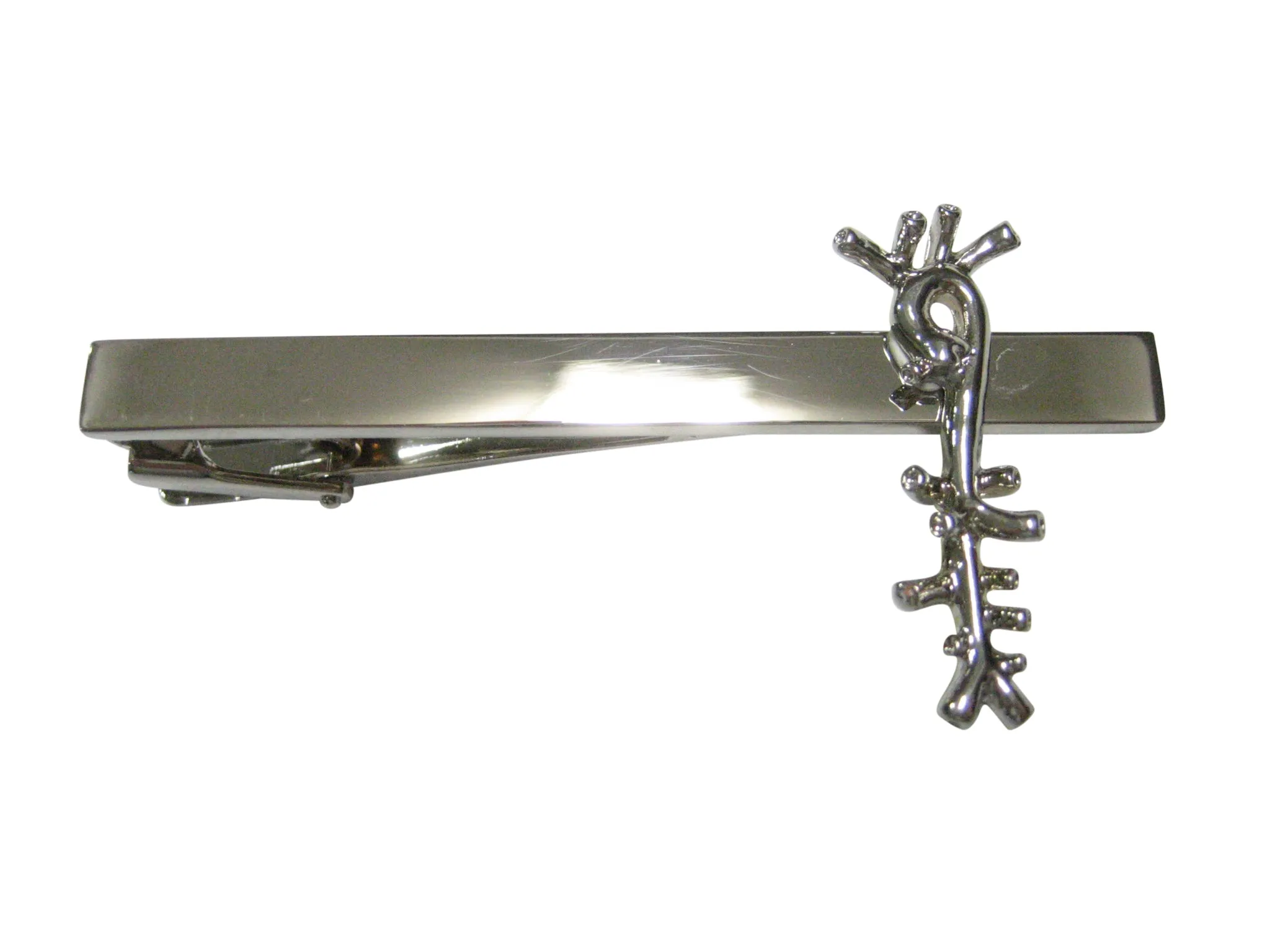 Silver Toned Medical Anatomical Aorta Artery Tie Clip