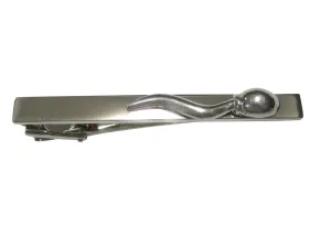 Silver Toned Sperm Cell Tie Clip
