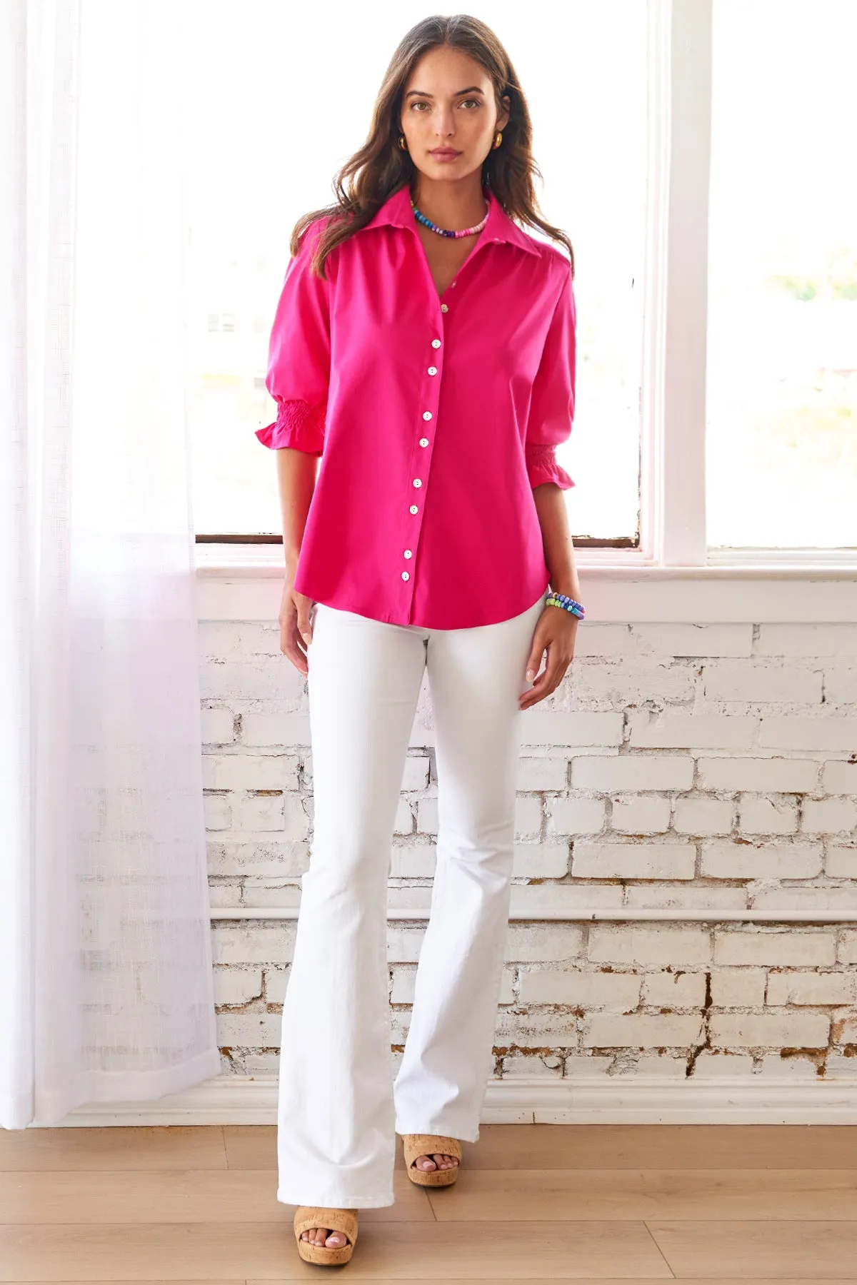 Sirena Shirt Getaway Collection - Turquoise Super Stretch