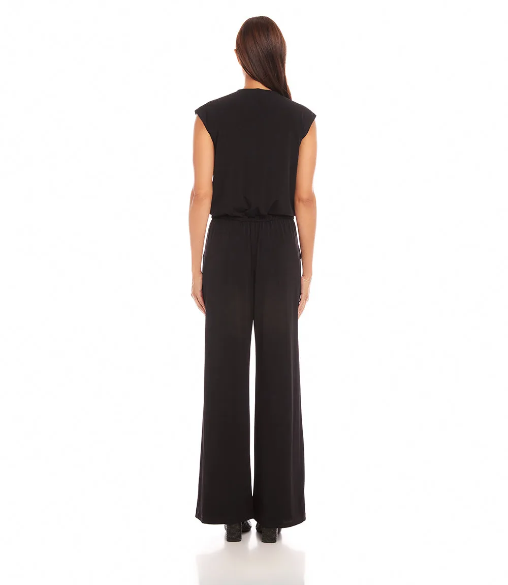 Sleeveless Travel Jersey Jumpsuit