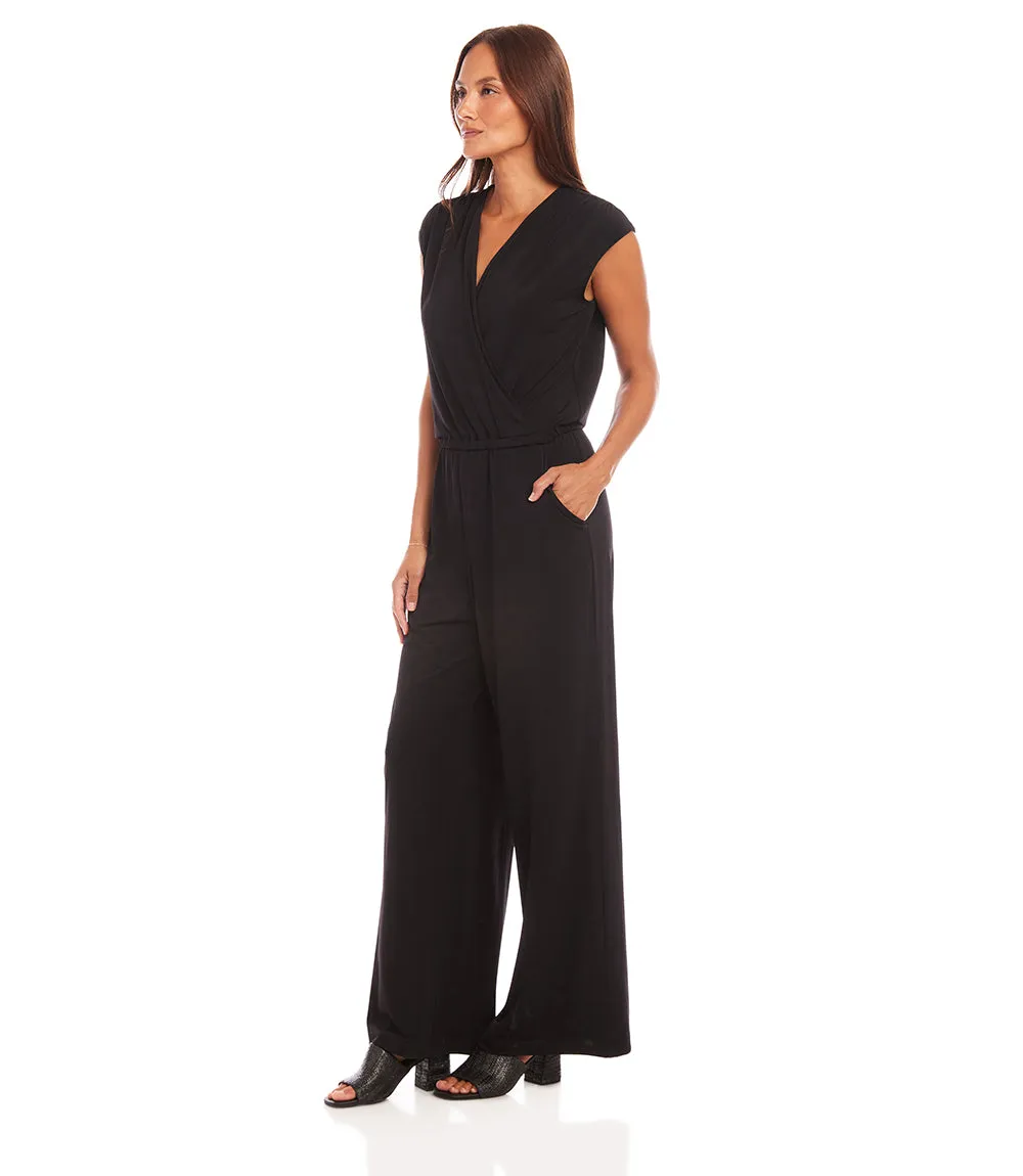 Sleeveless Travel Jersey Jumpsuit