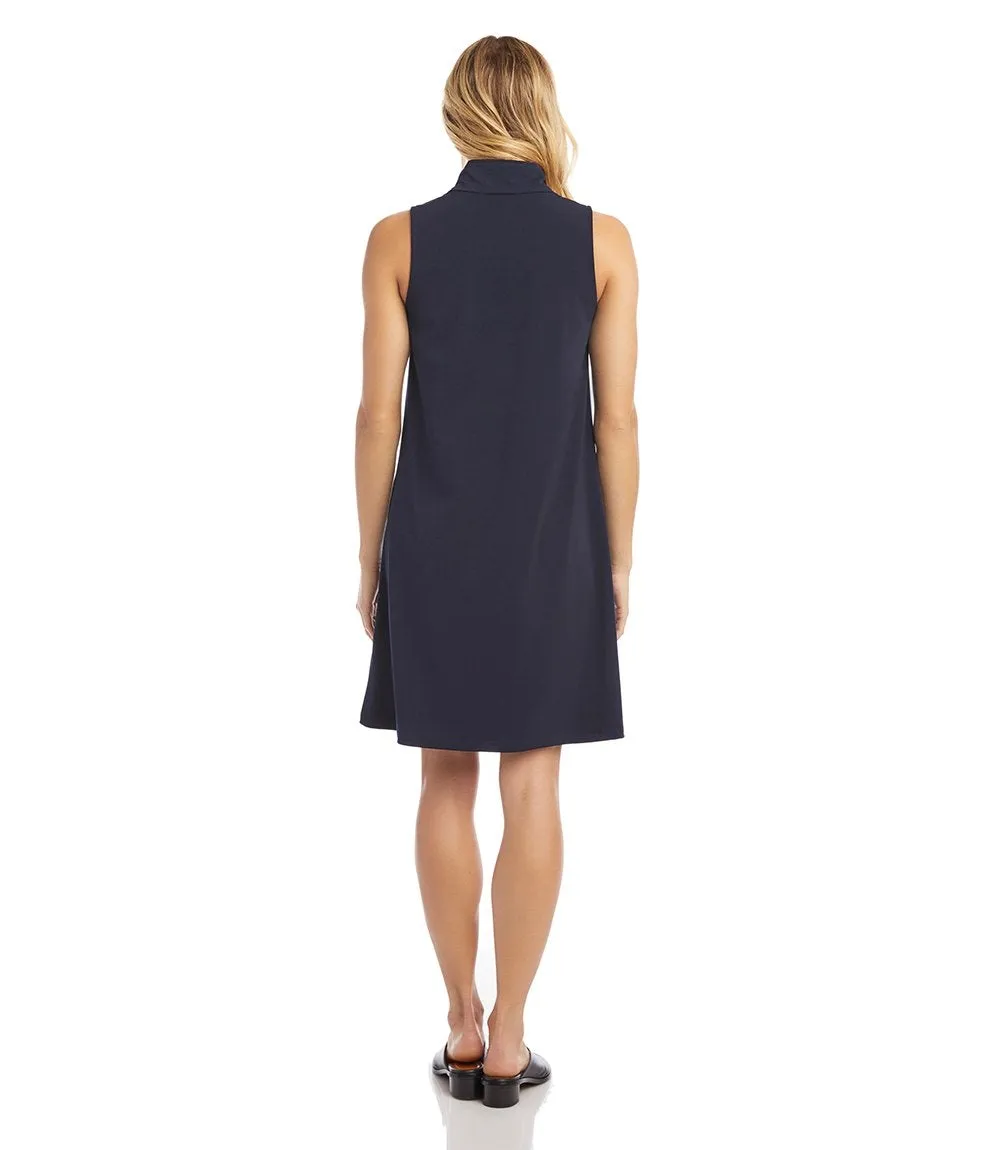 Sleeveless Zip-Up Travel Dress