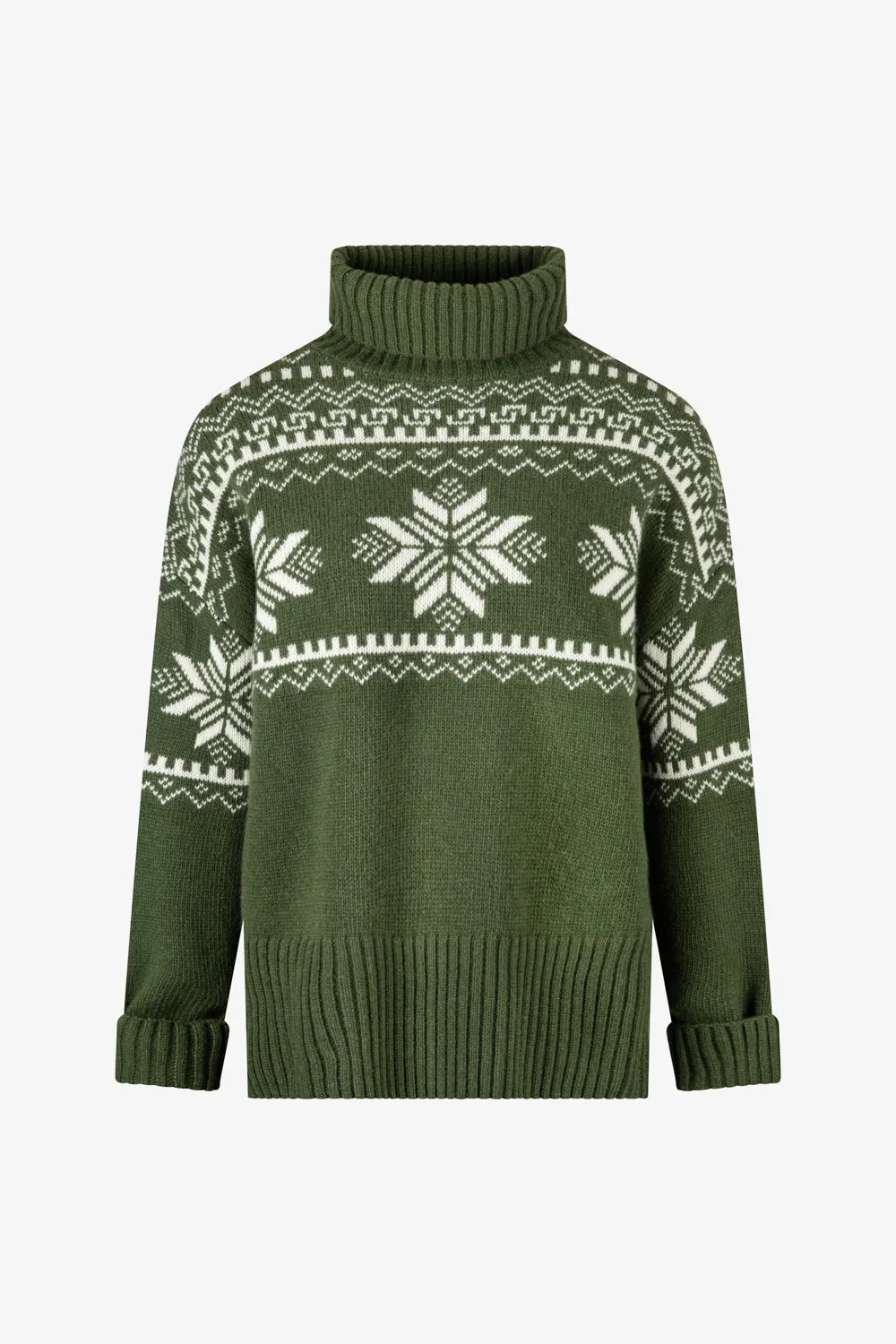 Snowflake Chunky Knit Slouch Christmas Jumper