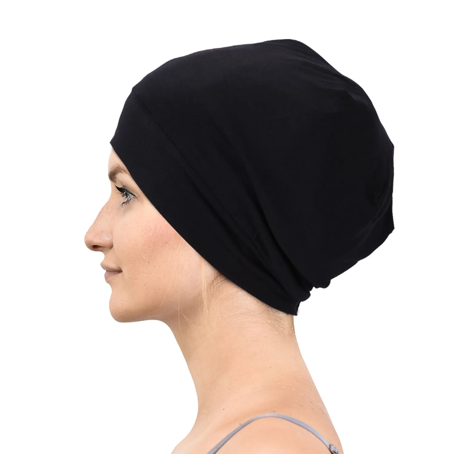 SoftJASGOOD  Cotton Sleep Cap for Women Beanie Hat Night Cap Fashion Slouchy Beanie Headwraps