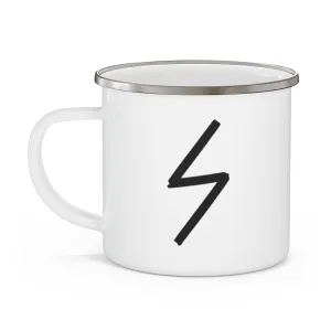 Sowilo (The Sun) Viking Rune Enamel Camping Mug