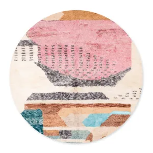 Spaceship Round - Luxury Shag Moroccan Rug