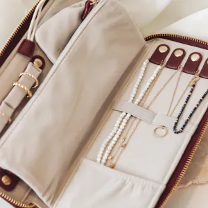 Stackers Burgundy Jewellery Travel Roll