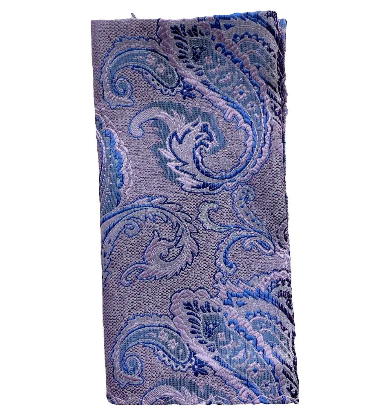 Stacy Adams Tie and Handkerchief - Lavender Paisley T60
