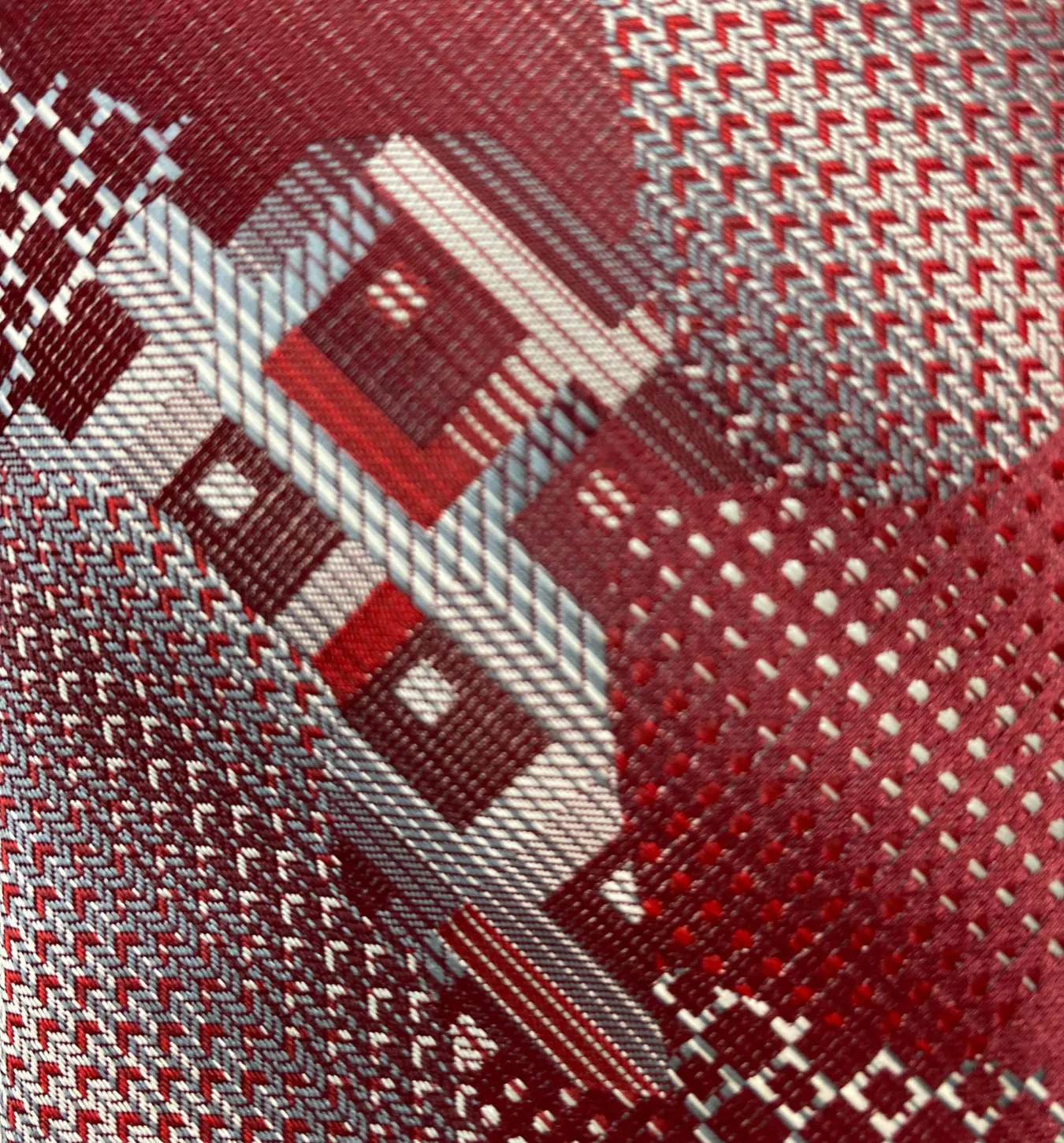 Stacy Adams Tie and Handkerchief - Maroon Fusion T62