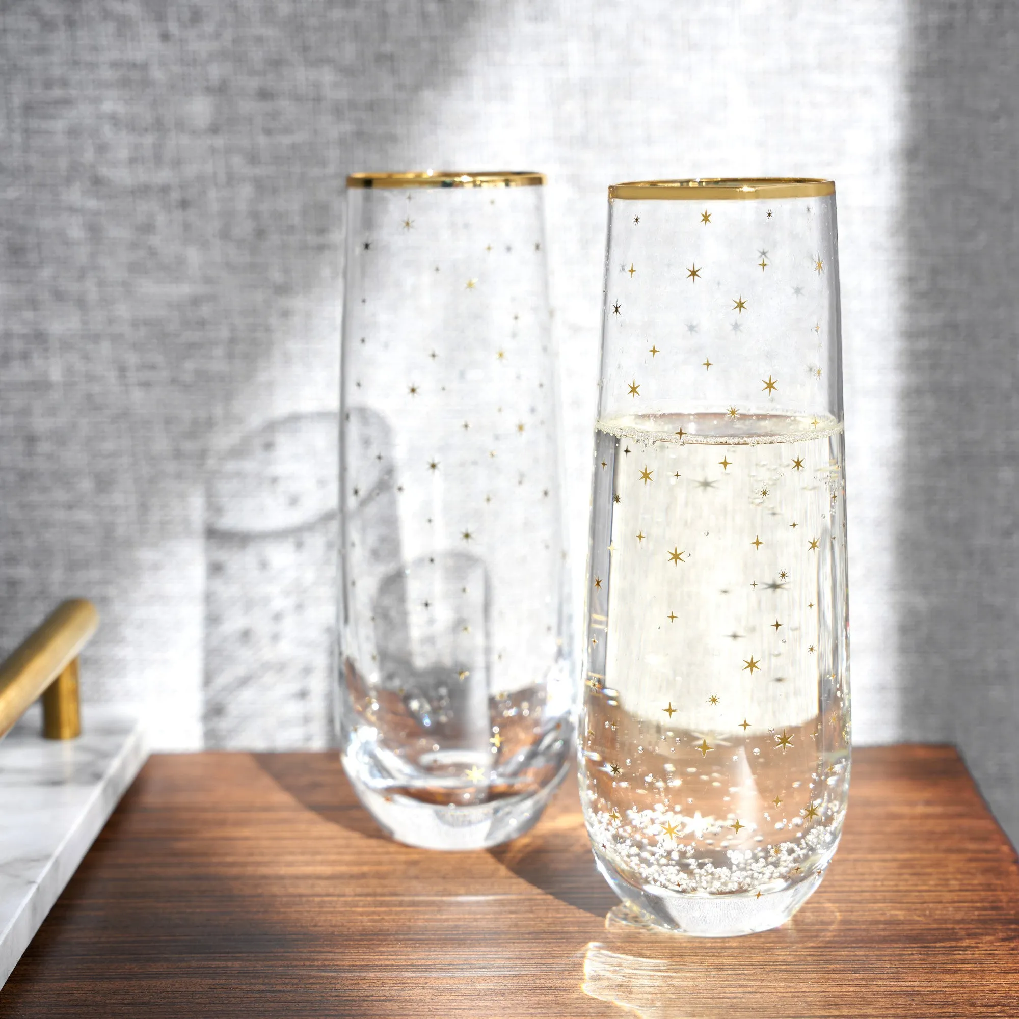 STARLIGHT STEMLESS CHAMPAGNE & WINE SETS