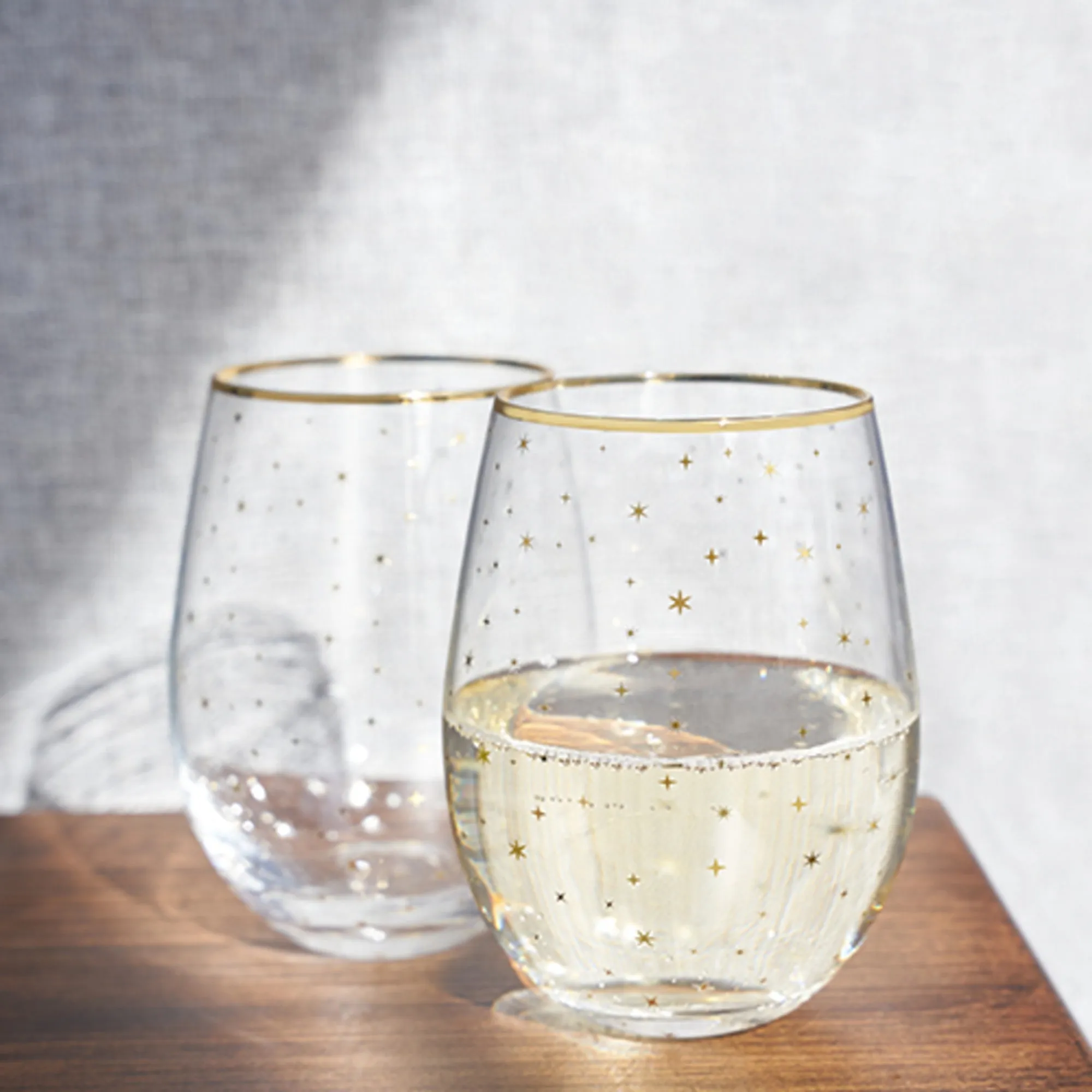 STARLIGHT STEMLESS CHAMPAGNE & WINE SETS