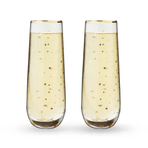 STARLIGHT STEMLESS CHAMPAGNE & WINE SETS