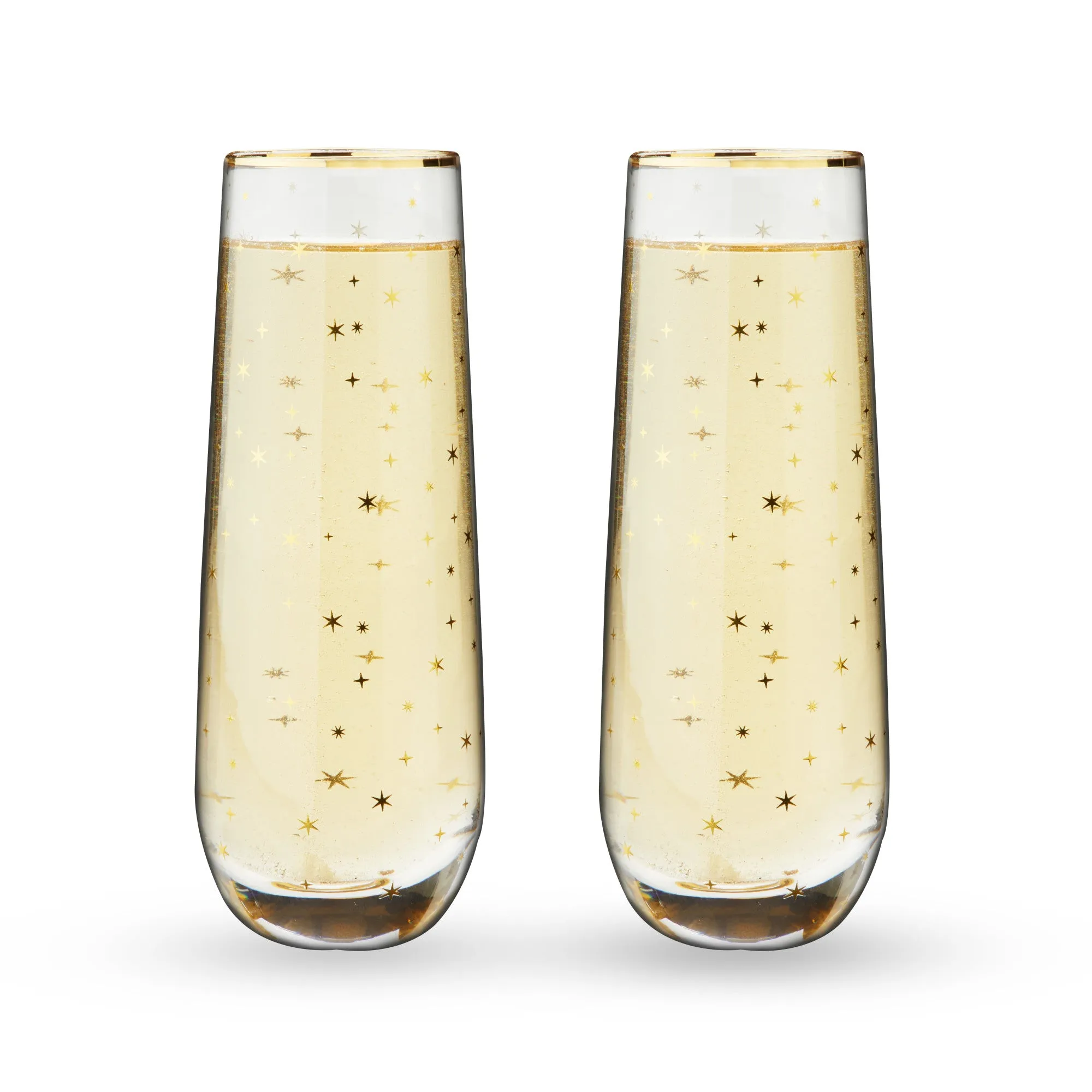 STARLIGHT STEMLESS CHAMPAGNE & WINE SETS