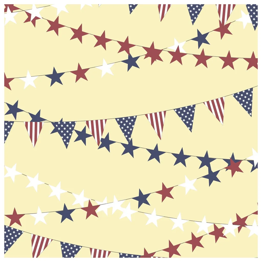 Stars and Stripes Patterns Adhesive Vinyl Sheet