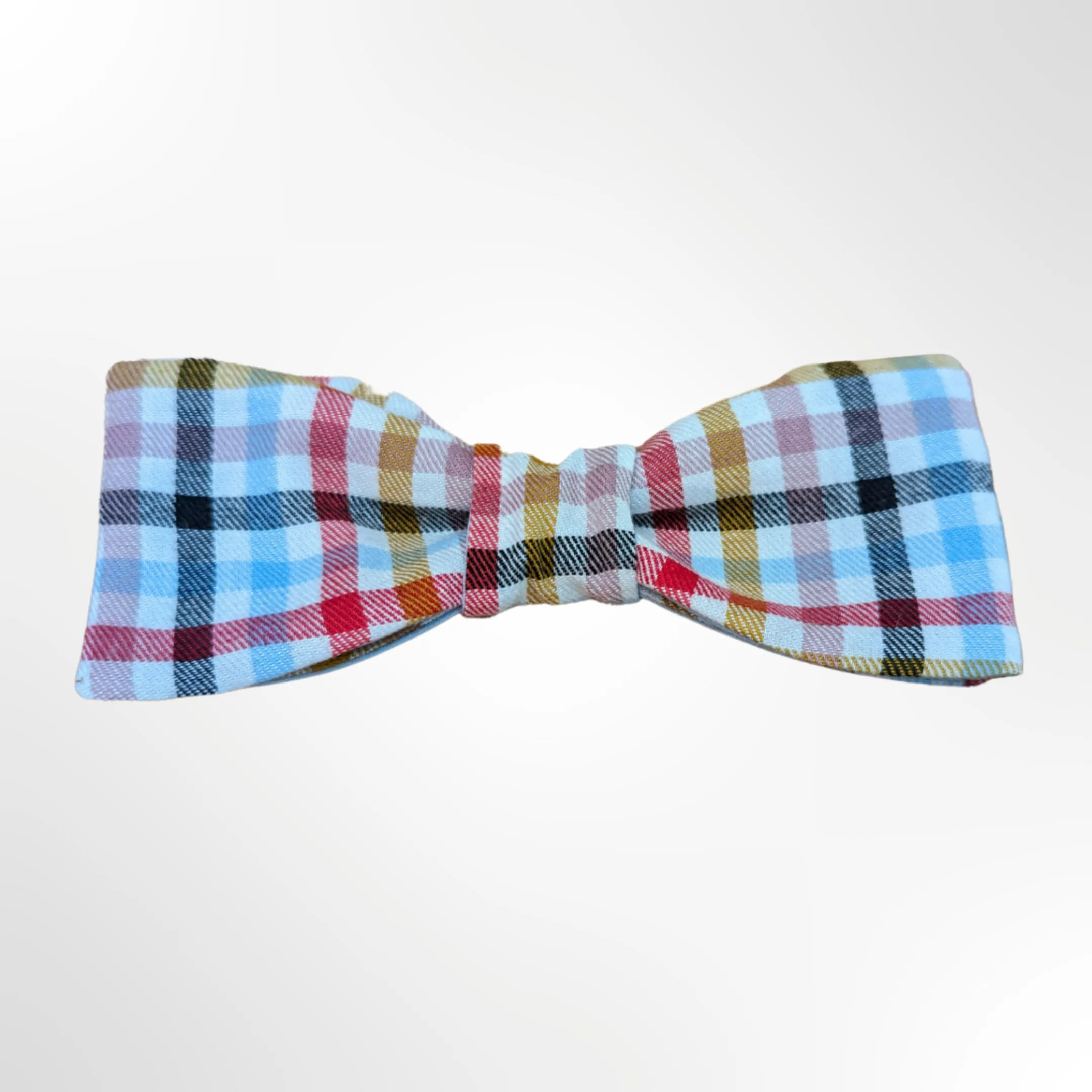 Summer Picnic - Multi-colored Plaid Bow Tie