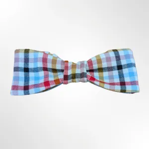 Summer Picnic - Multi-colored Plaid Bow Tie