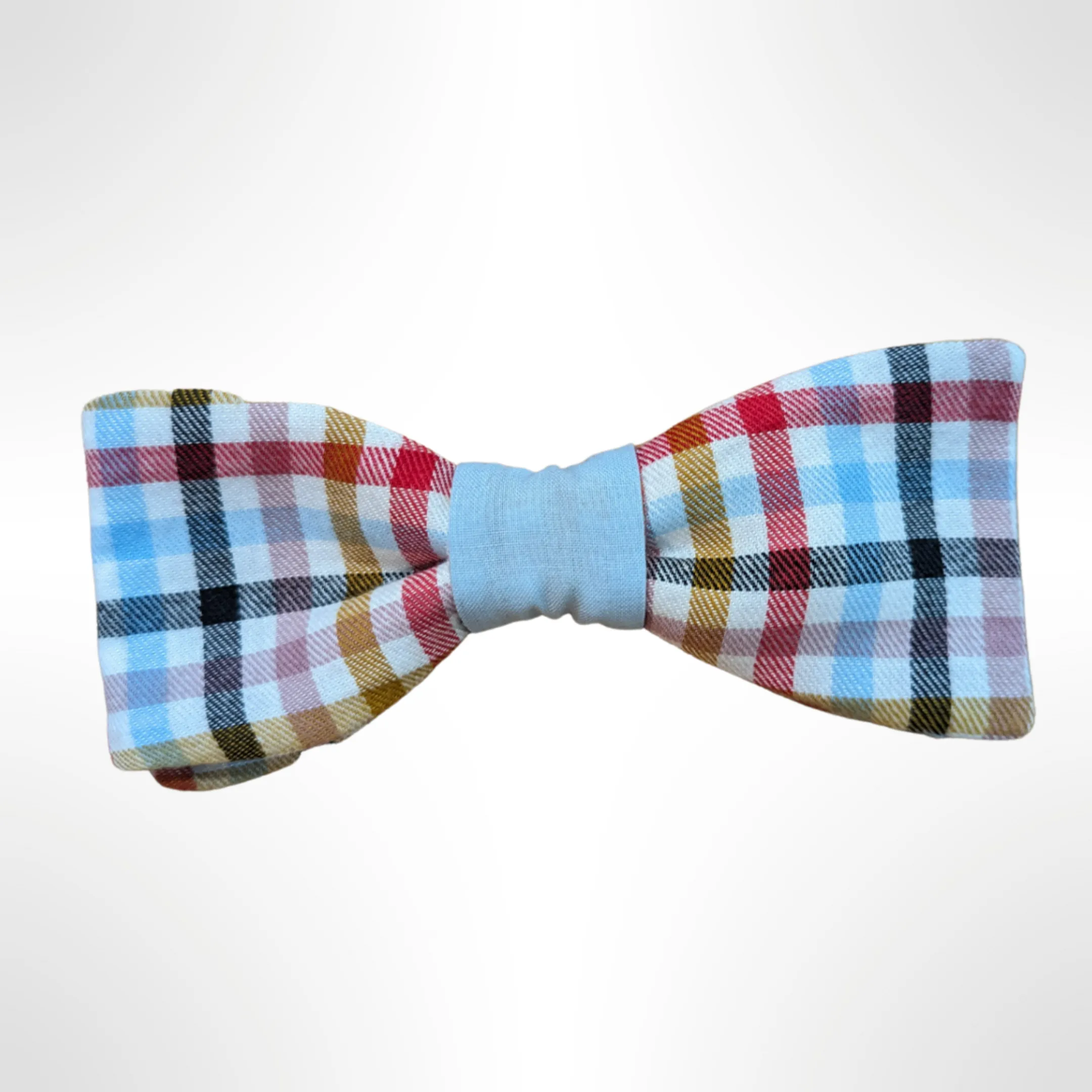 Summer Picnic - Multi-colored Plaid Bow Tie