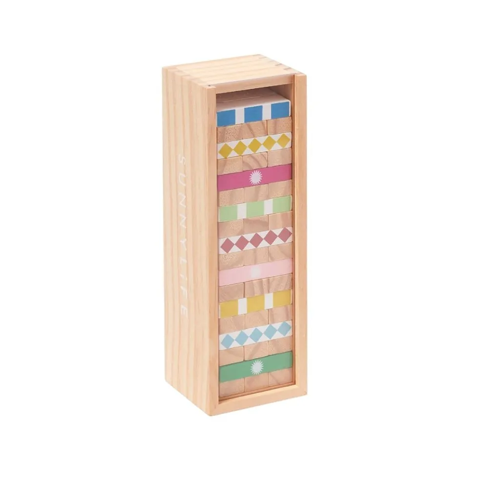 SUNNYLIFE Travel Jumbling Tower Majorelle