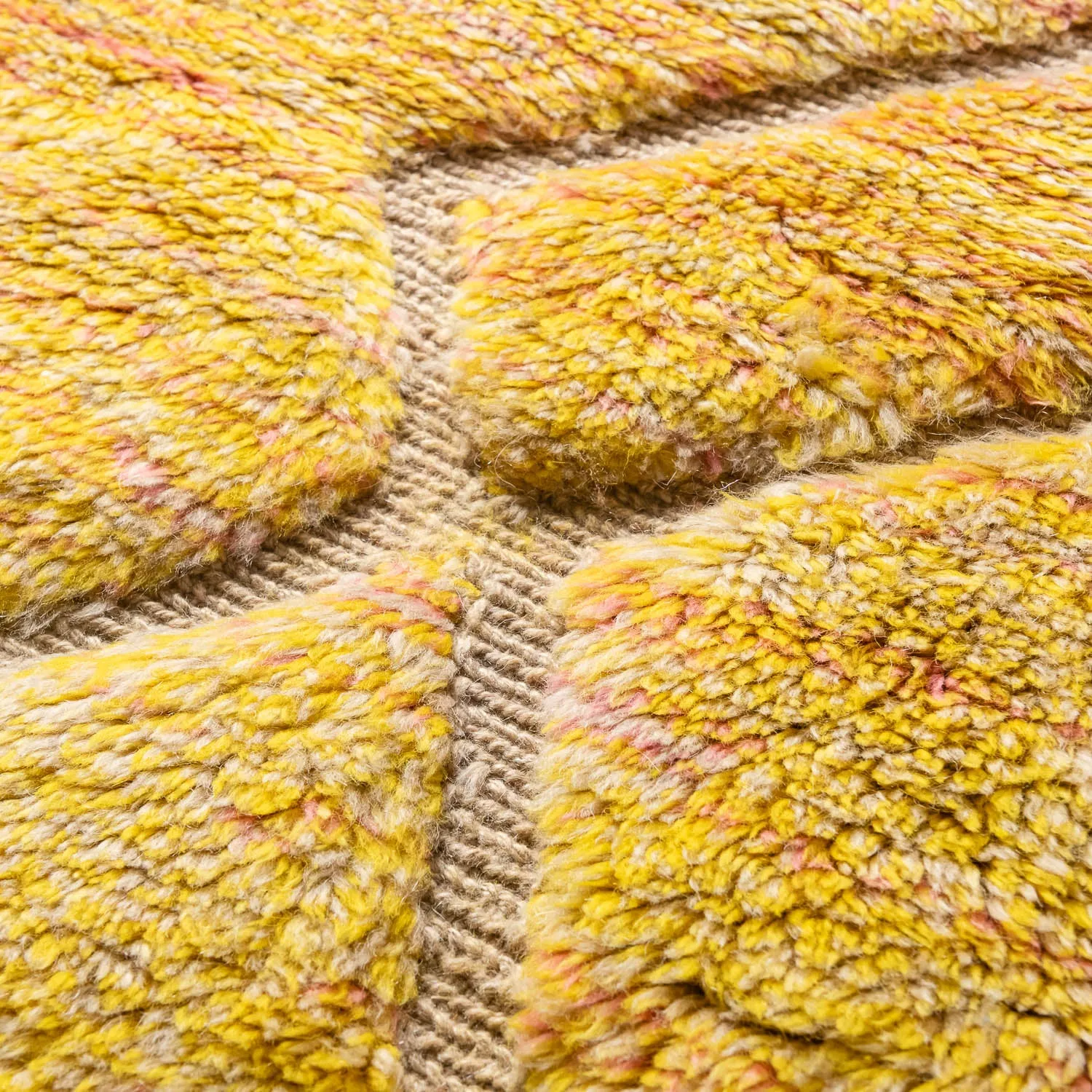 Sunset Round - Luxury Shag Moroccan Rug