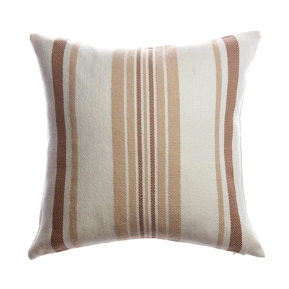 Sussie Square Wool Pillow - Brownie