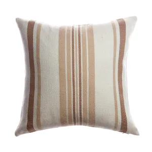 Sussie Square Wool Pillow - Brownie