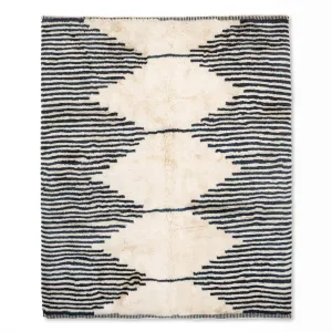 Symmetrical Connexion - Luxury Shag Moroccan Rug