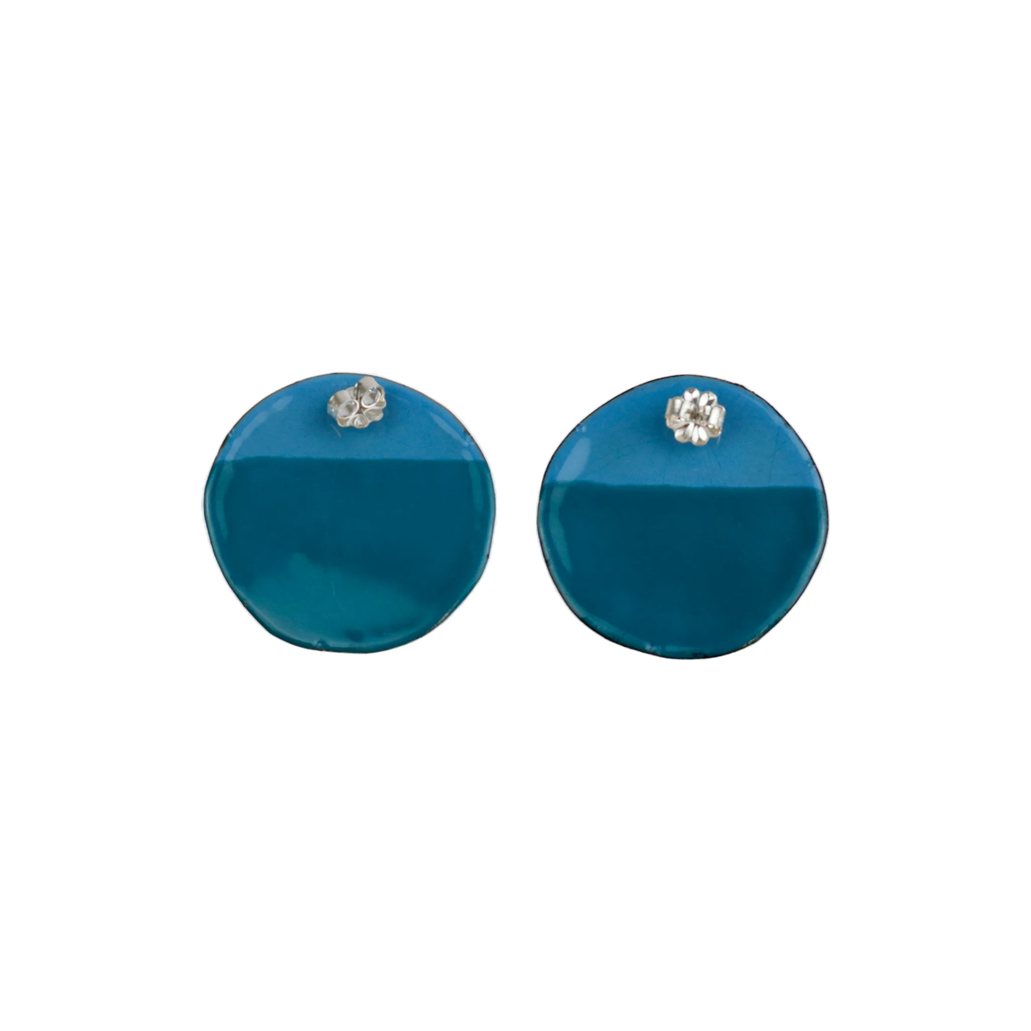 Tanya Crane Mod   Screen Print Enamel Earrings