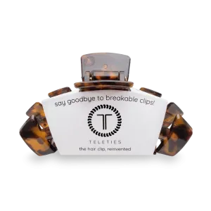 Teleties Tortoise Large Hair Clip Brown/Black
