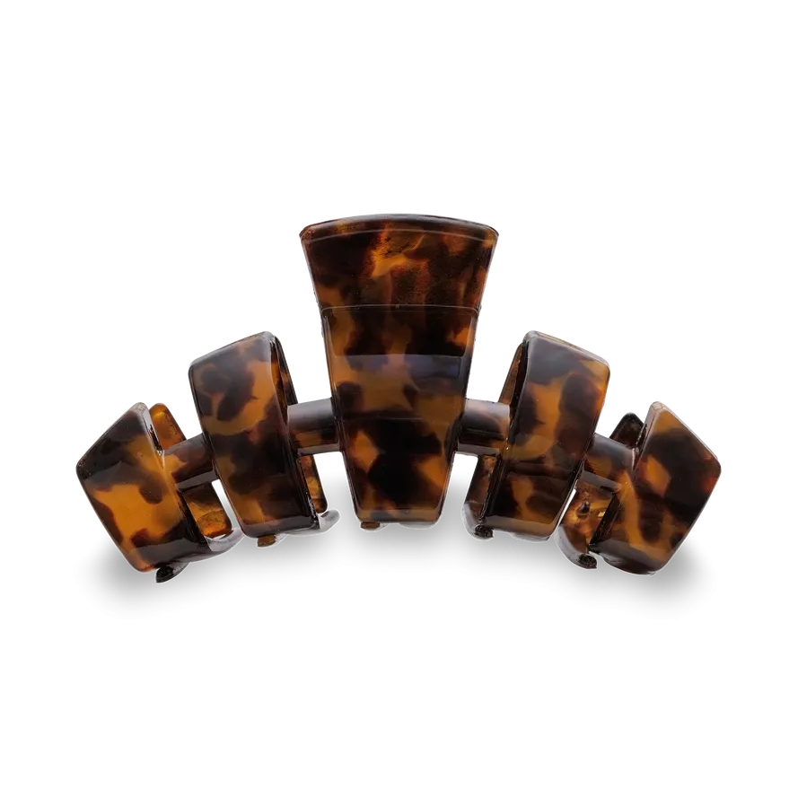 Teleties Tortoise Large Hair Clip Brown/Black